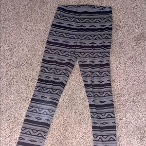Gray and Black leggings